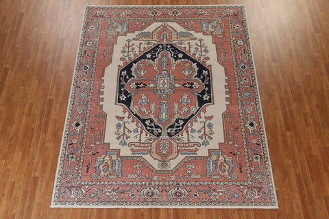 Handmade Heriz Serapi Turkish Wool Rug 8x10