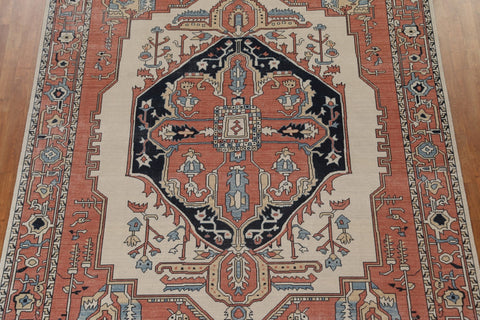 Handmade Heriz Serapi Turkish Wool Rug 8x10