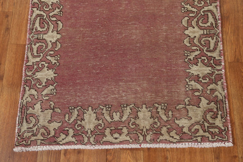 Distressed Tabriz Persian Runner Rug 3x9