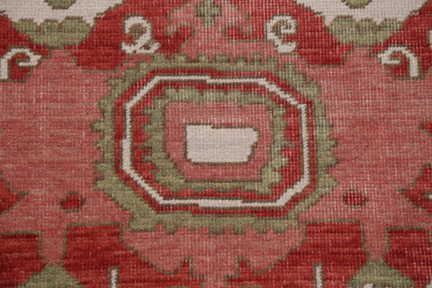 Geometric Heriz Serapi Turkish Area Rug Wool 5x7