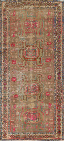 Geometric Ardebil Persian Runner Rug 4x10