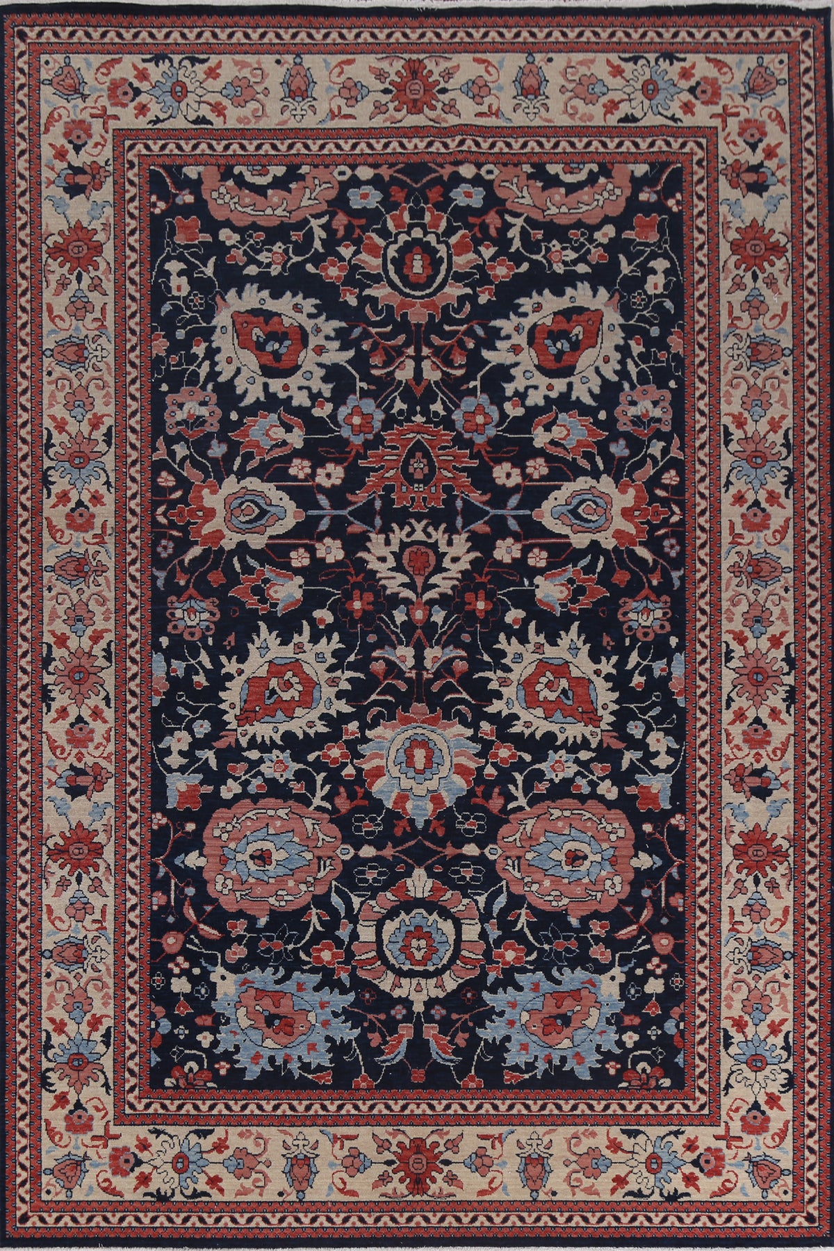 Floral Sultanabad Ziegler Turkish Area Rug 7x10