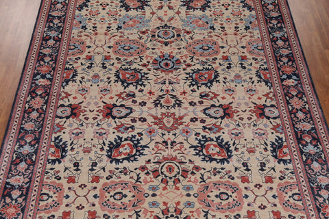 All-Over Floral Sultanabad Ziegler Turkish Wool Rug 9x12