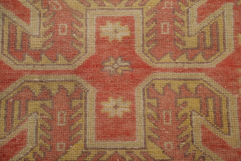 Geometric Wool Meshkin Persian Runner Rug 3x9