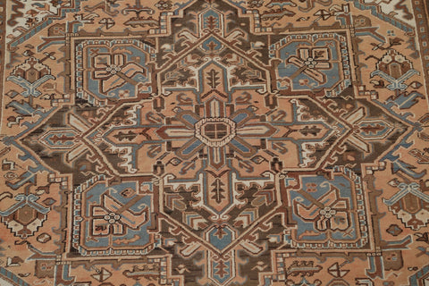 Geometric Wool Heriz Persian Area Rug 8x11