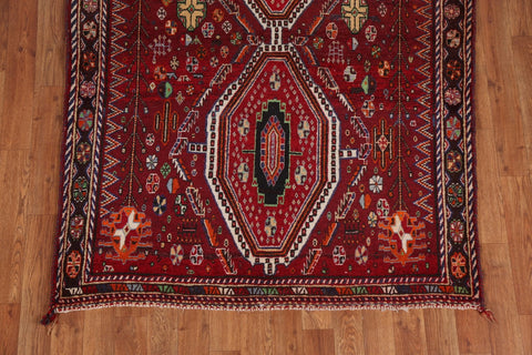 Geometric Shiraz Kashkoli Persian Area Rug 4x5