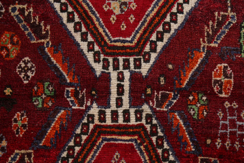 Geometric Shiraz Kashkoli Persian Area Rug 4x5