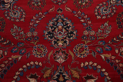 Red Wool Mashad Persian Area Rug 10x12