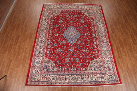 Floral Red Sarouk Persian Area Rug 9x12