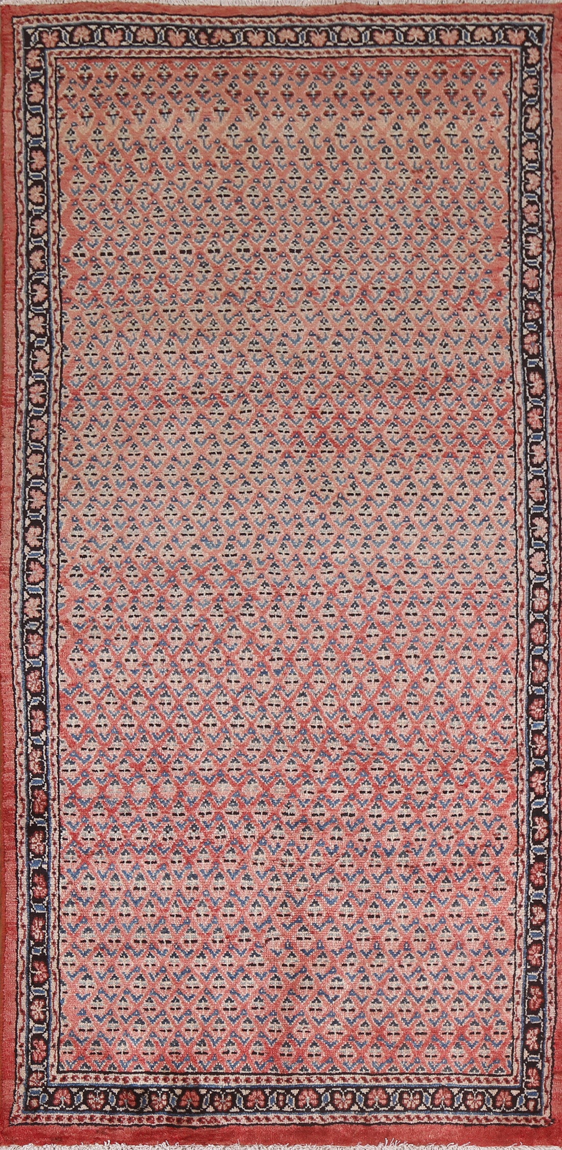 Boteh Botemir Persian Runner Rug 4x9