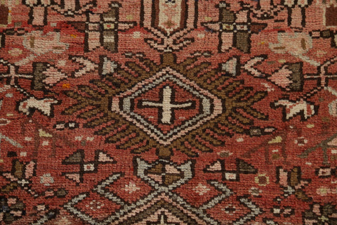 Tribal Geometric Gharajeh Persian Runner Rug 3x15