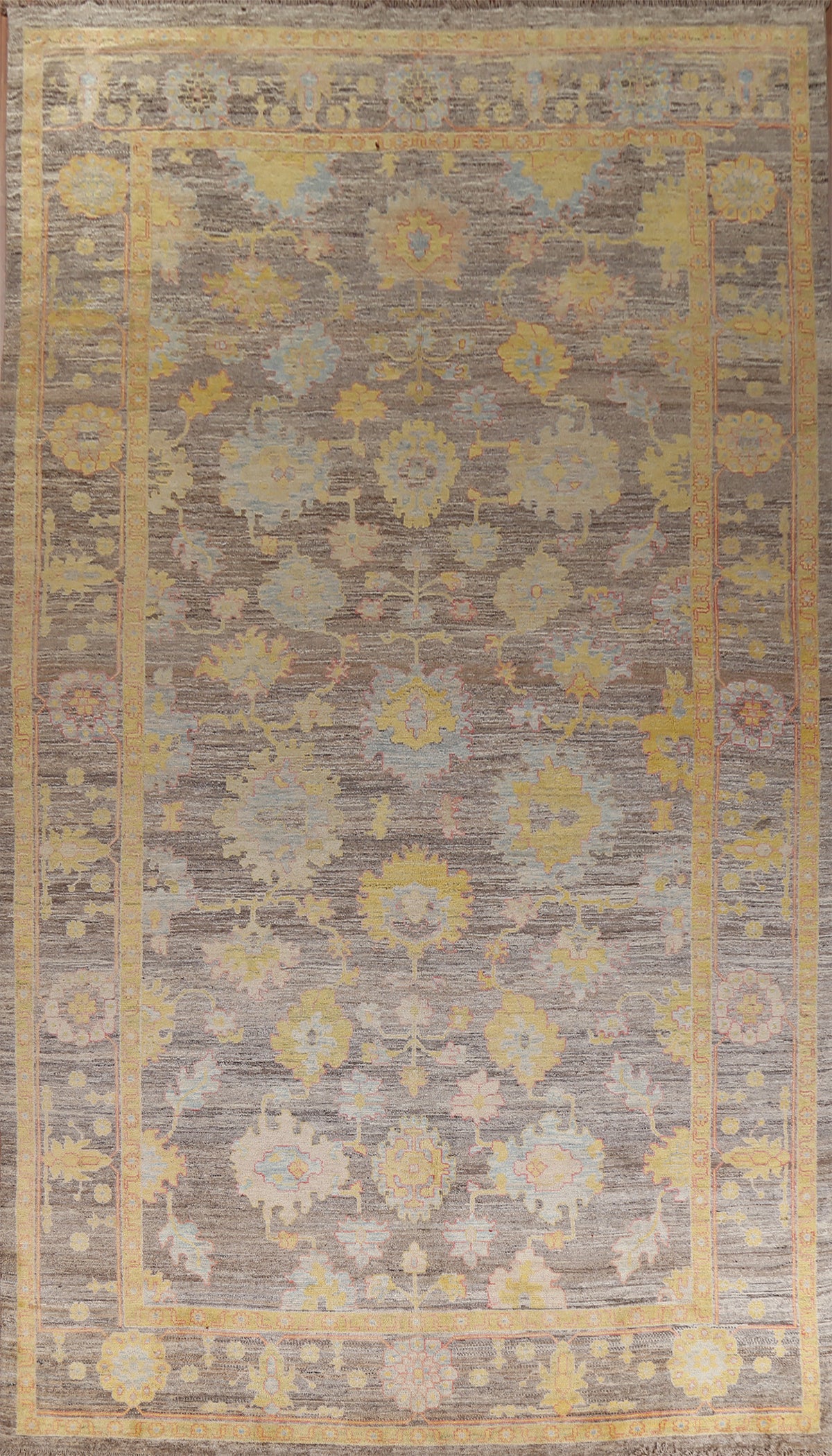 Vegetable Dye Oushak Large Oriental Rug 11x18