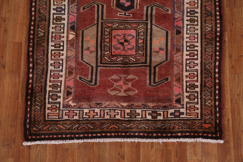 Geometric Wool Ardebil Persian Runner Rug 4x10