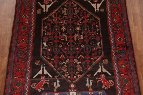 Animal Design Wool Bidjar Persian Rug 5x10