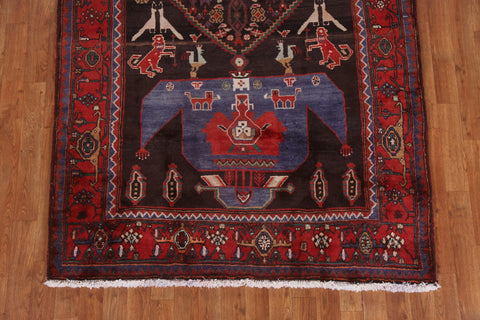 Animal Design Wool Bidjar Persian Rug 5x10