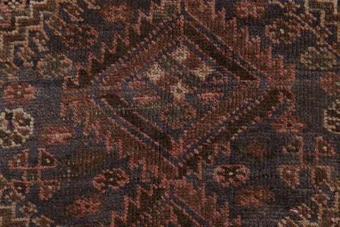 Antique Wool Shiraz Persian Area Rug 5x8