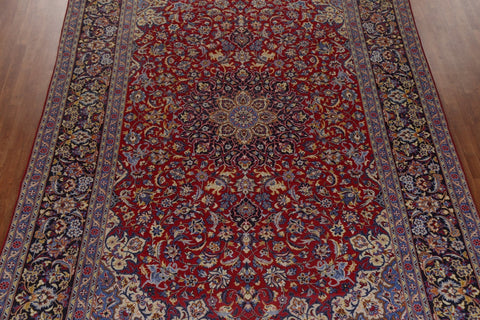 Floral Red Isfahan Persian Area Rug 9x14