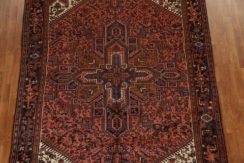 Vintage Wool Heriz Persian Area Rug 7x10