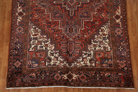 Vintage Wool Heriz Persian Area Rug 7x10