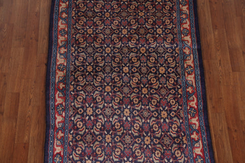 Vintage Geometric Mahal Persian Runner Rug 3x10