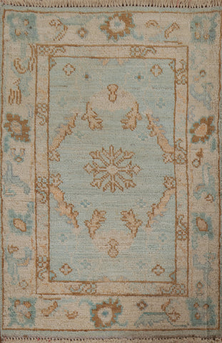 Hand-knotted Oushak Oriental Area Rug 2x3