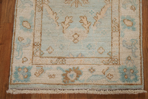 Muted Oushak Oriental Area Rug Wool 2x3