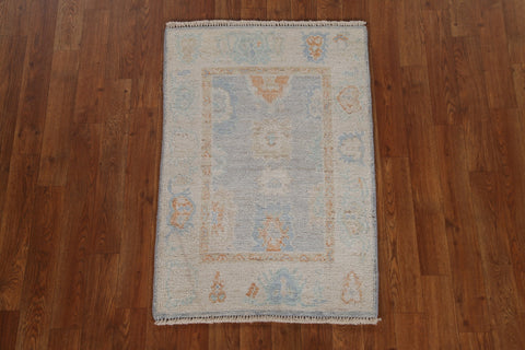 Geometric Oushak Oriental Area Rug 2x3