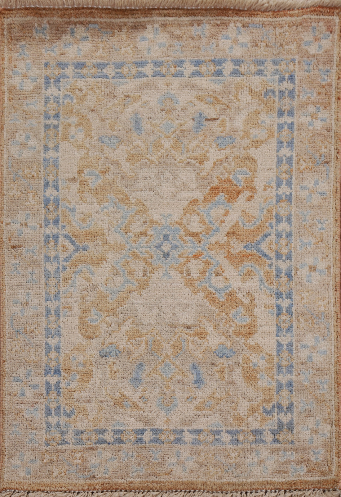 Hand-Knotted Oushak Oriental Wool Rug 2x3