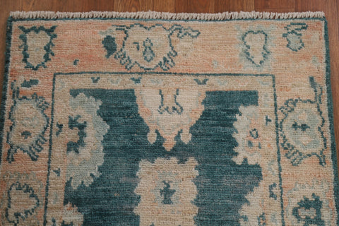 Geometric Oushak Oriental Area Rug 2x3