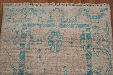 Handmade Wool Oushak Oriental Area Rug 2x4