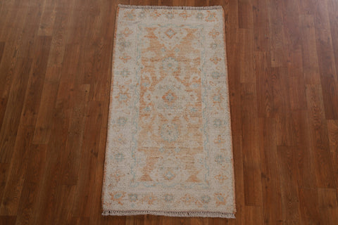 Muted Oushak Oriental Area Rug 2x4