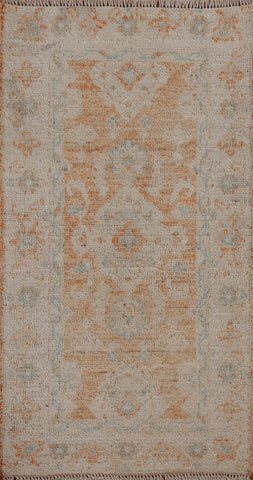 Muted Oushak Oriental Area Rug 2x4