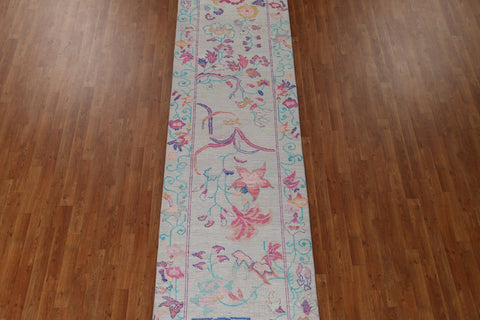 Vegetable Dye Art Deco Oriental Runner Rug 3x12