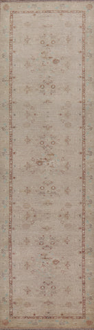 Vegetable Dye Oushak Oriental Runner Rug 3x12