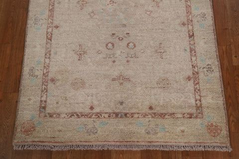 Vegetable Dye Oushak Oriental Runner Rug 3x12