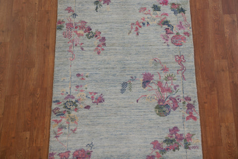 Vegetable Dye Art Deco Oriental Runner Rug 3x12