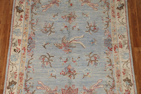 Vegetable Dye Oushak Turkish Area Rug 5x7