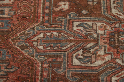 Vegetable Dye Wool Heriz Persian Area Rug 6x9