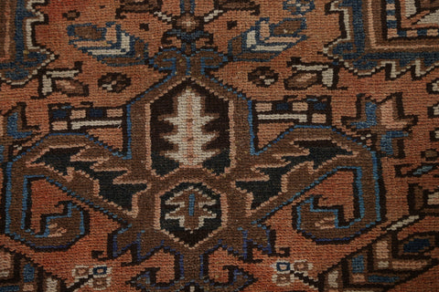 Vintage Wool Heriz Persian Area Rug 7x9