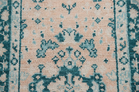 Vegetable Dye Oushak Turkish Rug 2x4