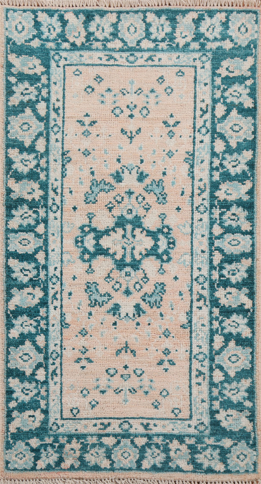 Vegetable Dye Oushak Turkish Rug 2x4