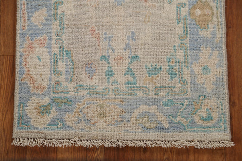 Vegetable Dye Oushak Turkish Rug 2x4