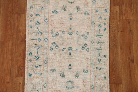 Vegetable Dye Oushak Turkish Area Rug 2x4