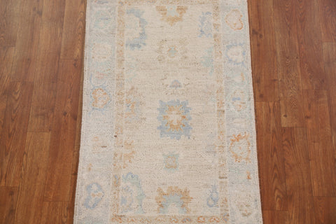 Vegetable Dye Oushak Turkish Rug 2x4