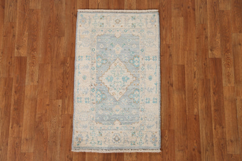 Vegetable Dye Oushak Turkish Area Rug 2x3