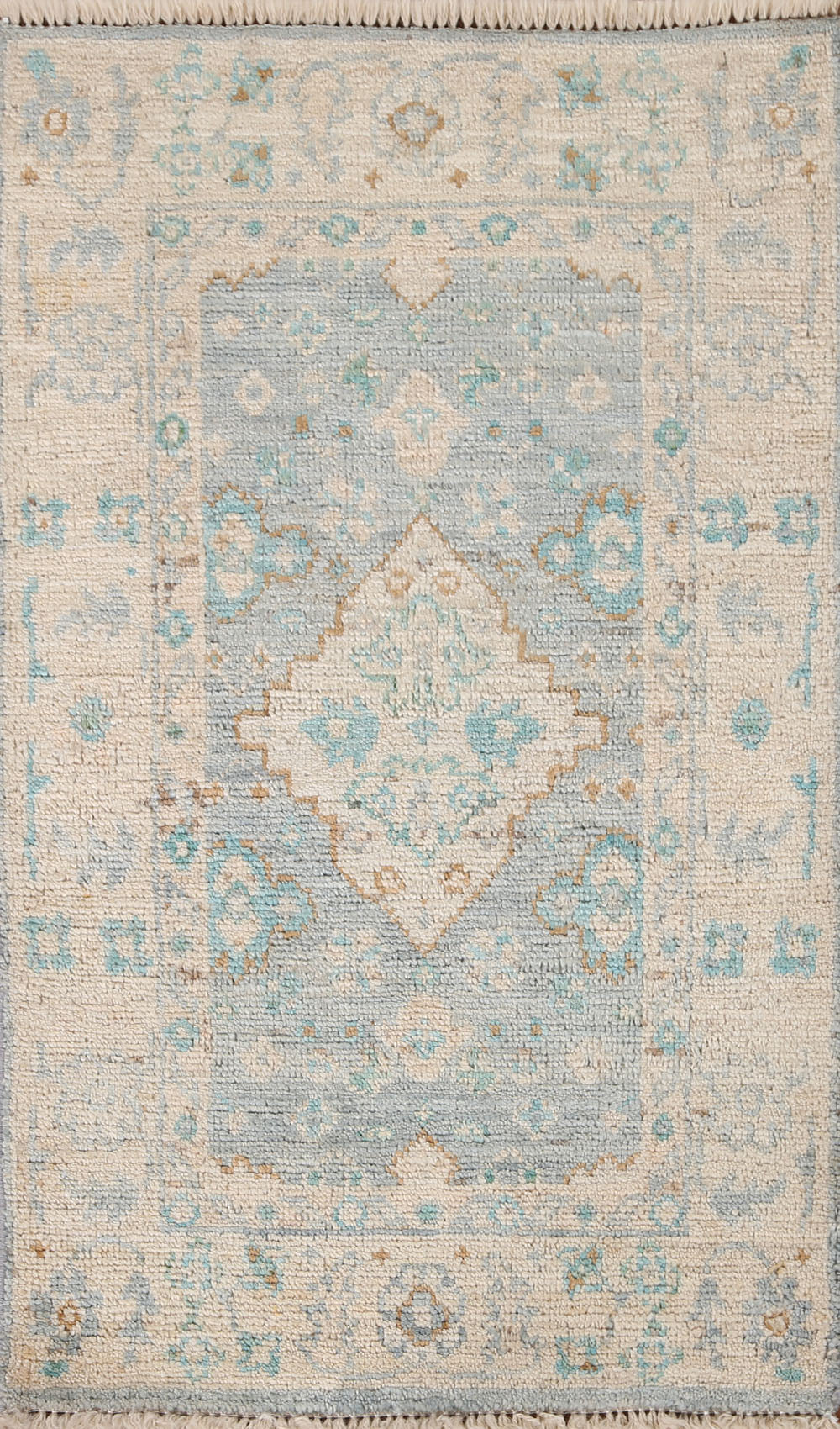 Vegetable Dye Oushak Turkish Area Rug 2x3