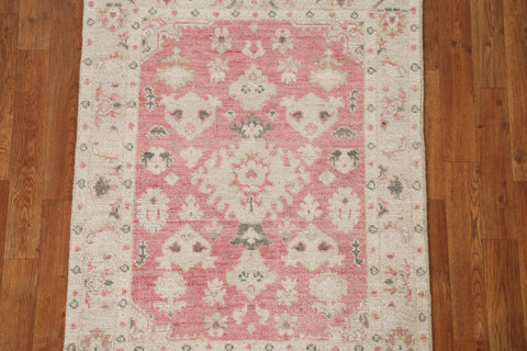 Oushak Turkish Vegetable Dye Rug 3x4