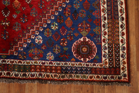 Tribal Red Abadeh Nafar Persian Area Rug 6x9