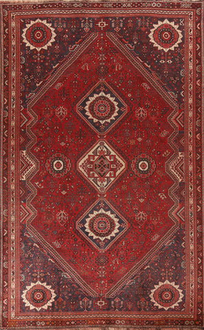 Vegetable Dye Qashqai Persian Area Rug 7x10