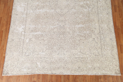 Antique Distressed Kerman Persian Area Rug 8x11